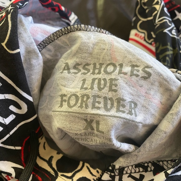 NWT assholes live forever hoodie RARE XL - Picture 4 of 4